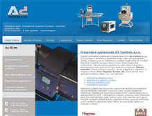 Tablet Screenshot of adcontrols.cz